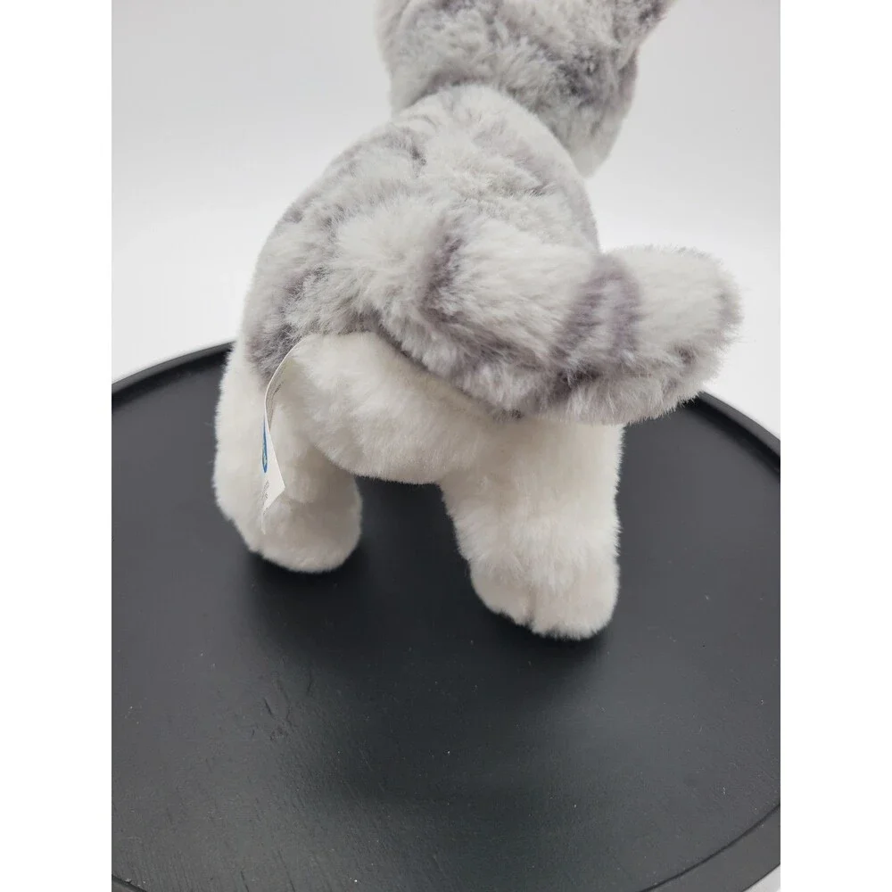 Teddy Mountain  Striped Gray Cat Tabby   Stuffed Animal Toy Plush 8”